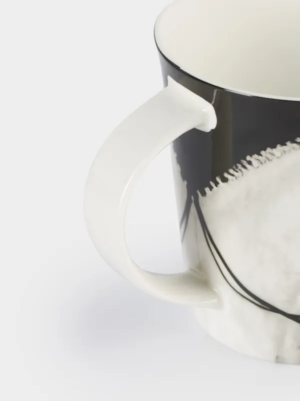 Mug, 450 ml, Porcelain F, black, Horse, Horse, image-4