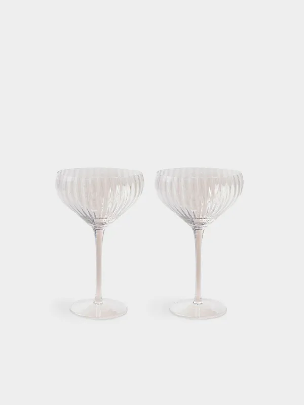 Drinking glass, 320 ml, 2 pcs, glass, mother-of-pearl, Lombardy polar, image-0