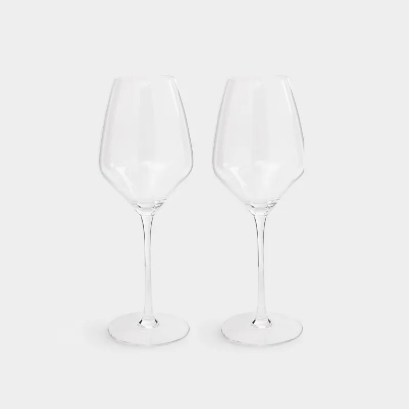 Drinking glass, 500 ml, 2 pcs, glass, Angel tear