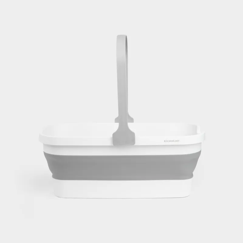 Mop bucket, 46x22 cm, folding, rectangular, grey-white, Foldaway