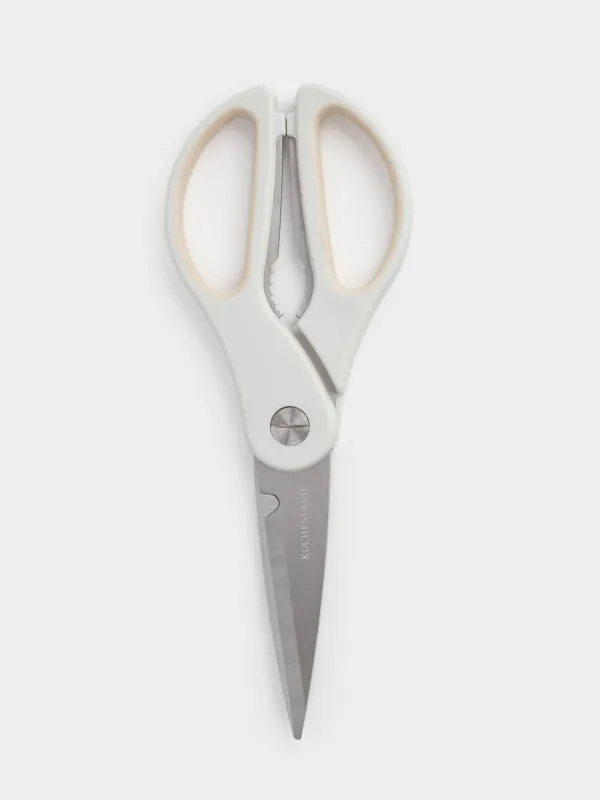 Kitchen scissors, 23 cm, steel/plastic, grey, Soft Kitchen, image-0