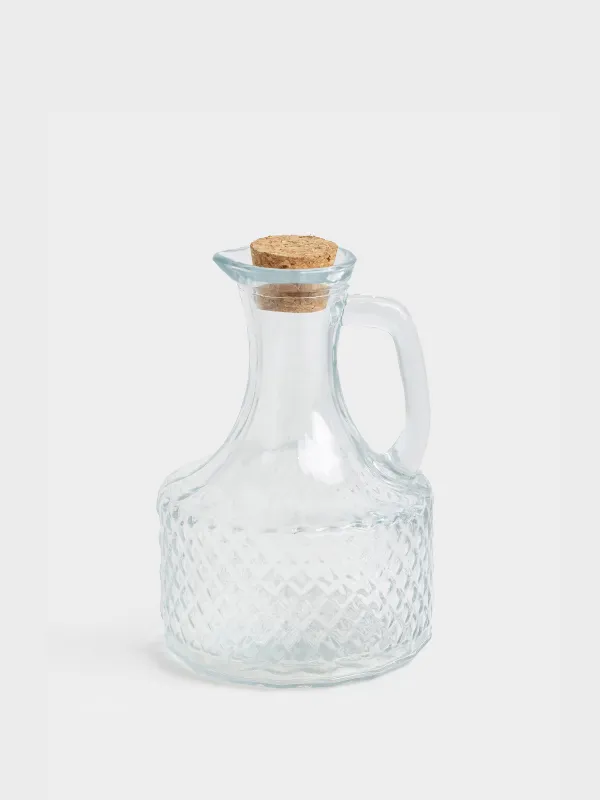 Oil or vinegar container, 400 ml, with handle, glass R / stopper, Naiad, image-1