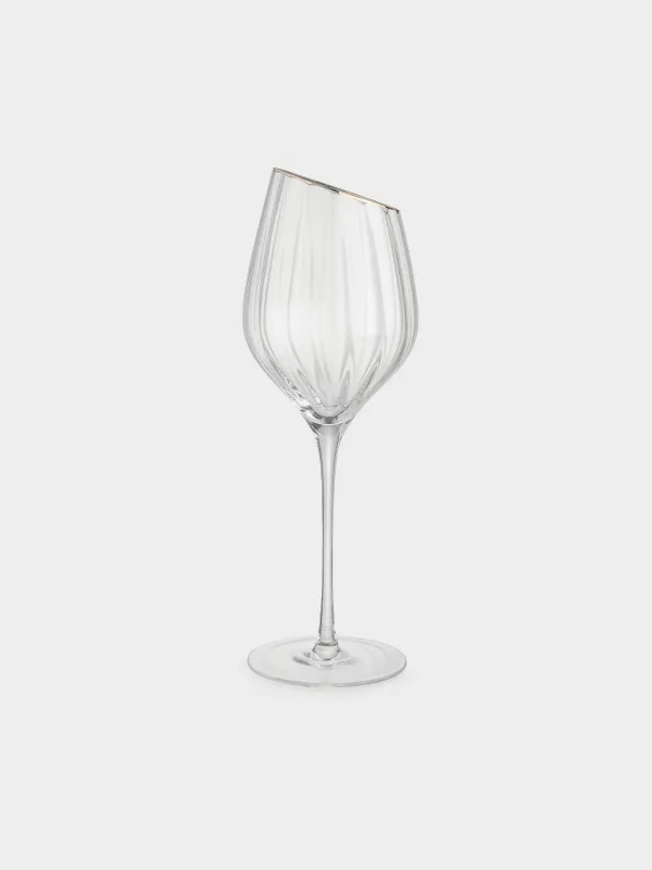 Drinking glass, 460 ml, 2 pcs, glass, with golden edging, Charm R gold, image-5