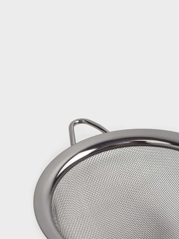 Sieve, 14 cm, with handle, steel, dark grey, Titanium, image-3