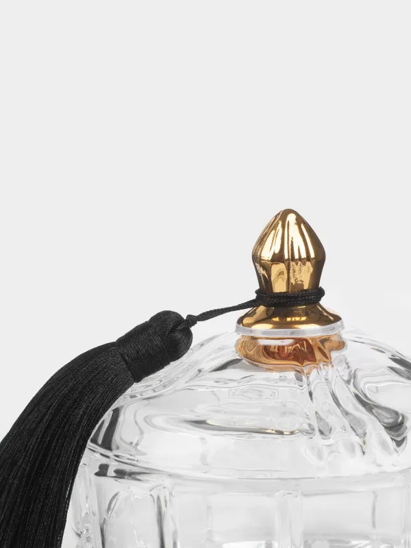 Storage container, 10x10 cm, 240 ml, with brush, glass R / viscose, Zero, image-2