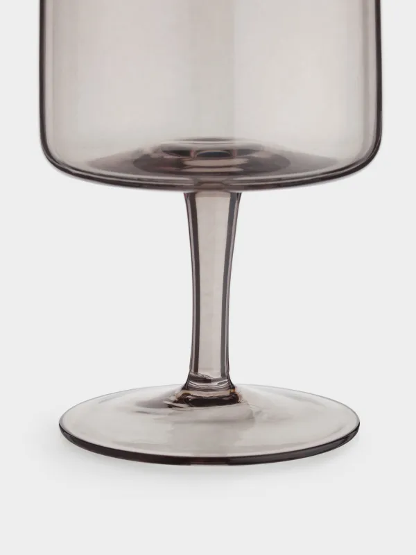 Drinking glass, 400 ml, glass, grey, Clear color, image-2