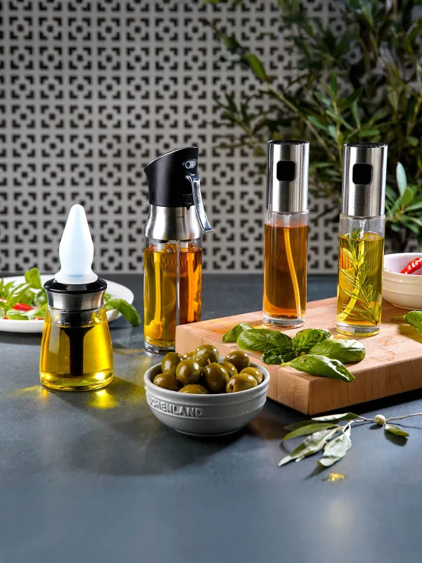 Oil container, 120 ml, with Brush, Glass / Silicone, Dipping, image-1