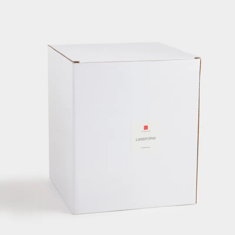 Flower vase, 24 cm, ceramic, milky, Bends, Landform, image-3