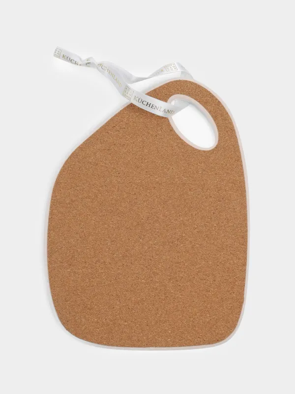 Hot food stand, 18x24 cm, ceramic / cork, milk, Vintage flowers, La flore, image-1