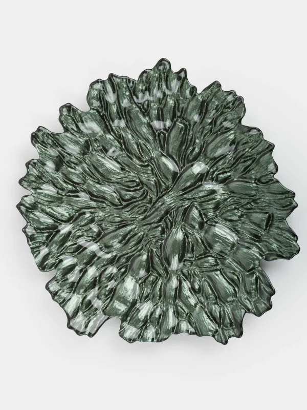 Dish, 33 cm, glass R, green, Pion color, image-1