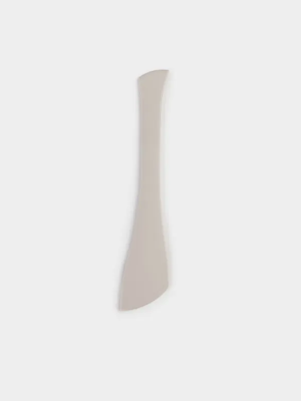 Spatula, 28 cm, double, silicone, beige, image-0