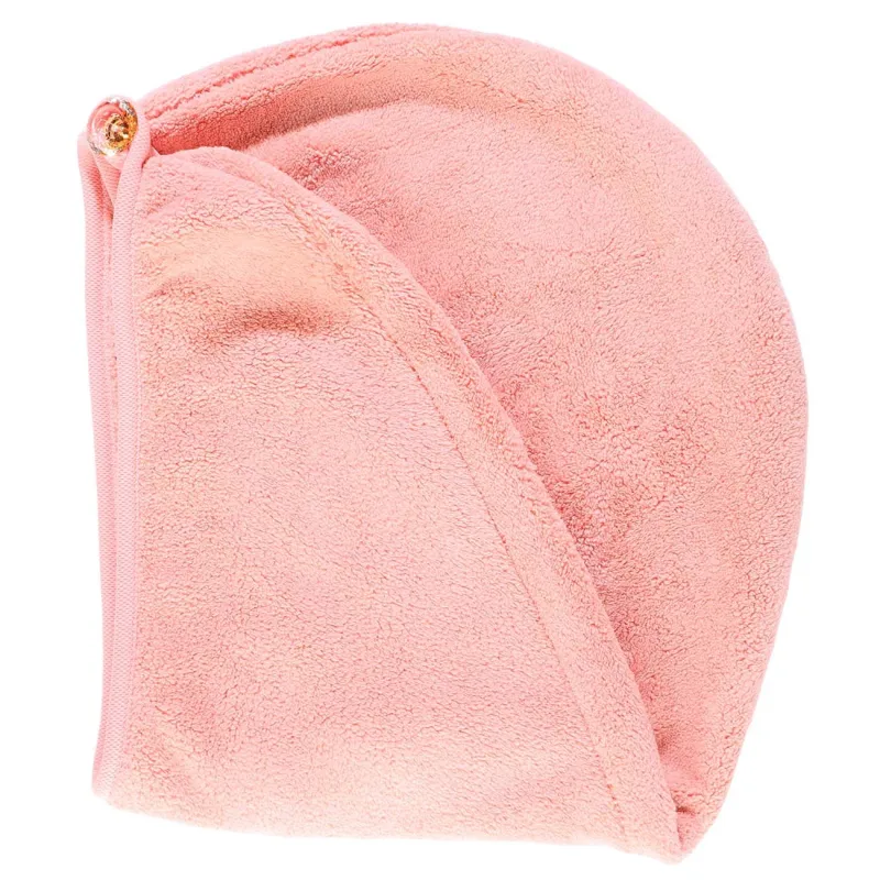 Turban towel for hair, 58x26 cm, polyester, powder, Bamboo spa