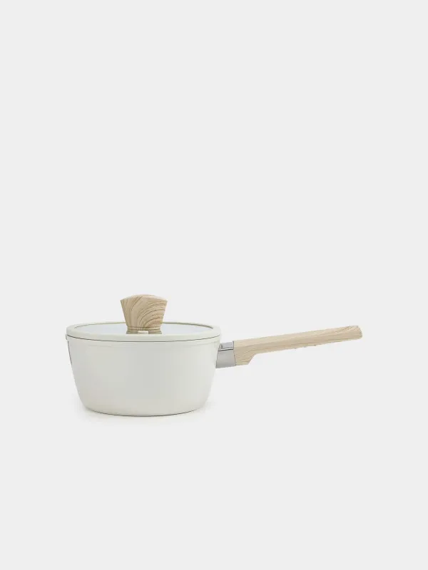 Saucepan, 16 cm, 1.3 l, with lid, coated, aluminum, milky, Sentimentality, image-0