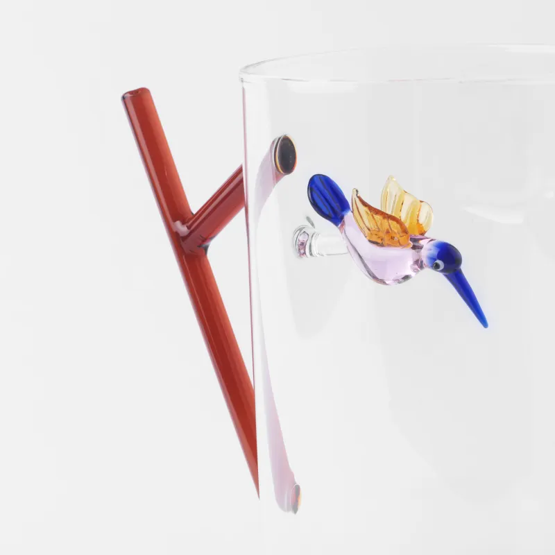 Jug, 1.4 l, glass B, brown handle, Hummingbird, Shape, image-2