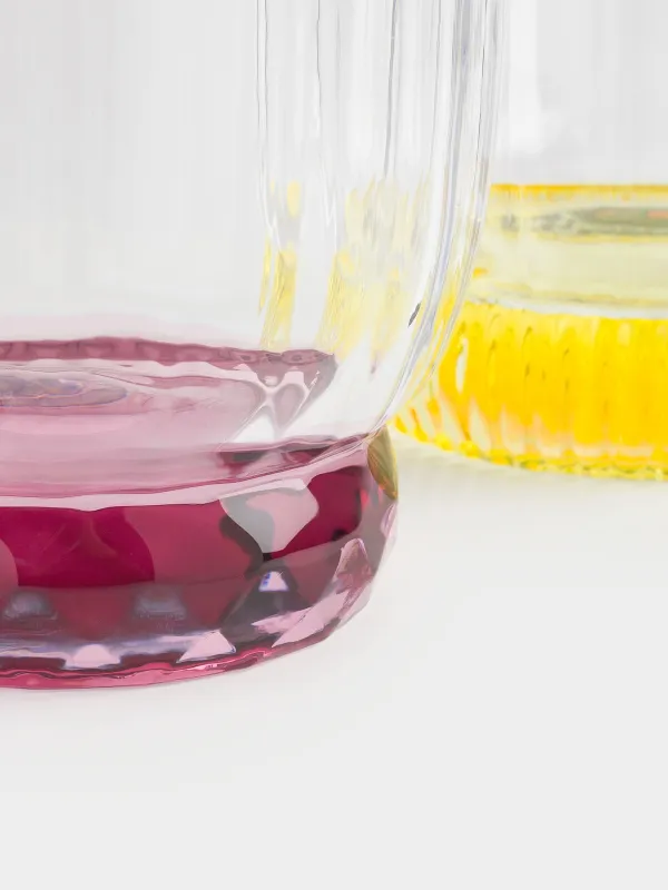 Glass, 9 cm, 280 ml, 4 pcs, glass, color mix, Mirabello color, image-2