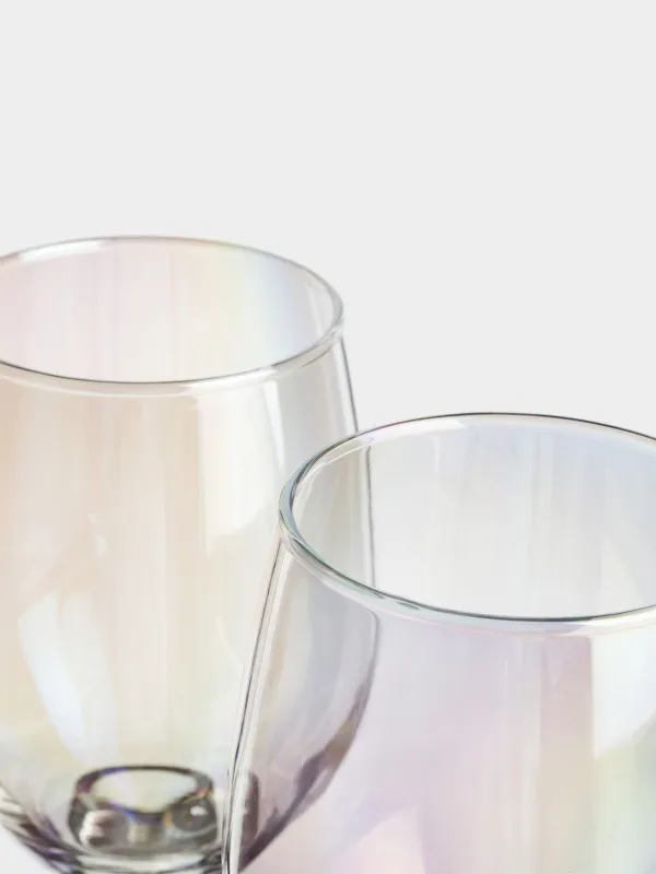 White wine glass, 320 ml, 2 pcs, glass, mother of pearl, Floyd polar, image-2