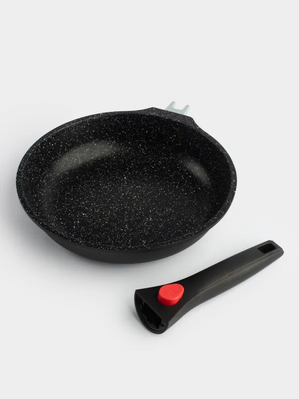 Frying pan, 24 cm, removable handle, coated, aluminum, Solution Red 2, image-9