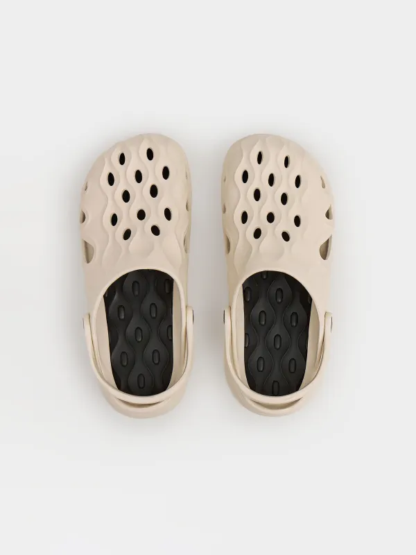 Clogs, size 35-36, EVA, beige and black, Sabot, image-1