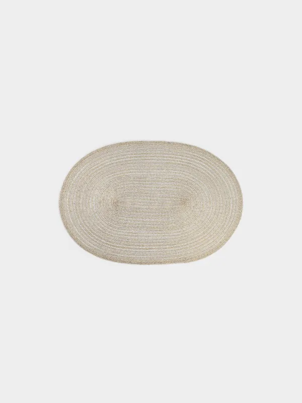 Napkin for appliances, 30x45 cm, polyester, oval, champagne, Rotary shine, image-0