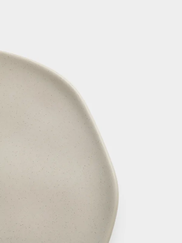 Dinner plate, 27 cm, ceramic, beige, Crumpled effect, Crumple creme, image-1