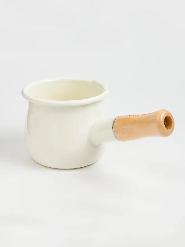 Turka, 550 ml, enameled metal/wood, milk, Nostalgia, image-5