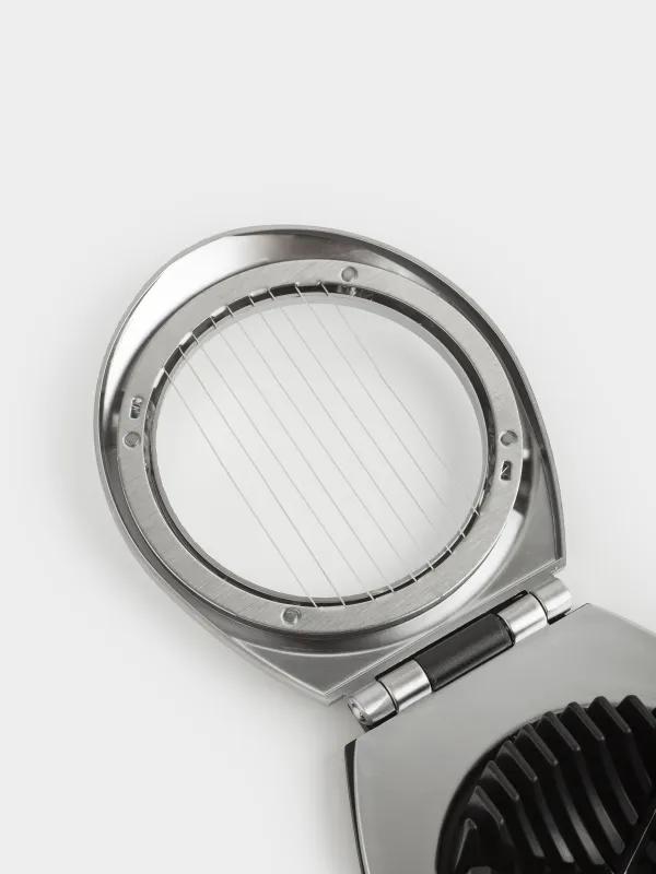 Egg slicer, 11 cm, 2 in 1, metal / plastic, silver-black, Start, image-2