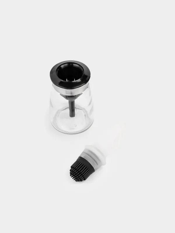 Oil container, 120 ml, with Brush, Glass / Silicone, Dipping, image-1