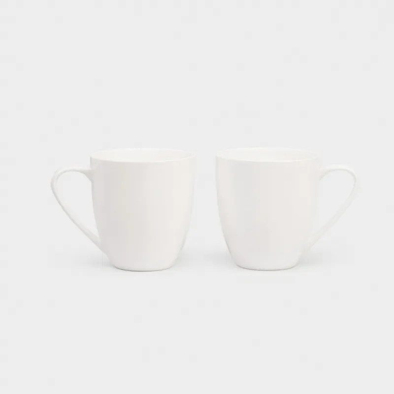 Mug, 450 ml, 2 pcs, porcelain F, white, Ideal white