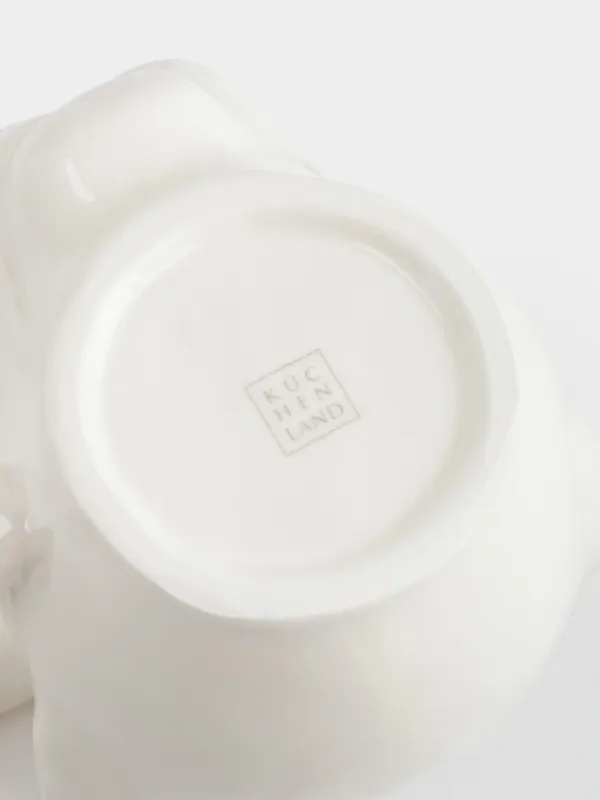 Mug, 400 ml, porcelain P, milk-golden, Panther, Panther, image-3