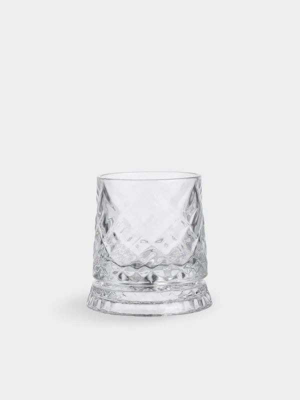 Drinking glass, 8 cm, 250 ml, on a stand, glass R, Rhomb, image-0