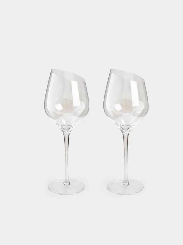 White wine glass, 460 ml, 2 pcs, glass, mother of pearl, Charm L polar, image-0