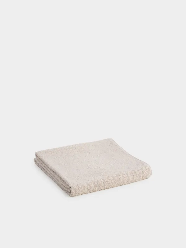 Towel, 70x140 cm, cotton, beige, Terry cotton, image-0