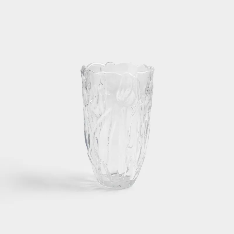 Flower vase, 24 cm, glass, Tulips, Tulip
