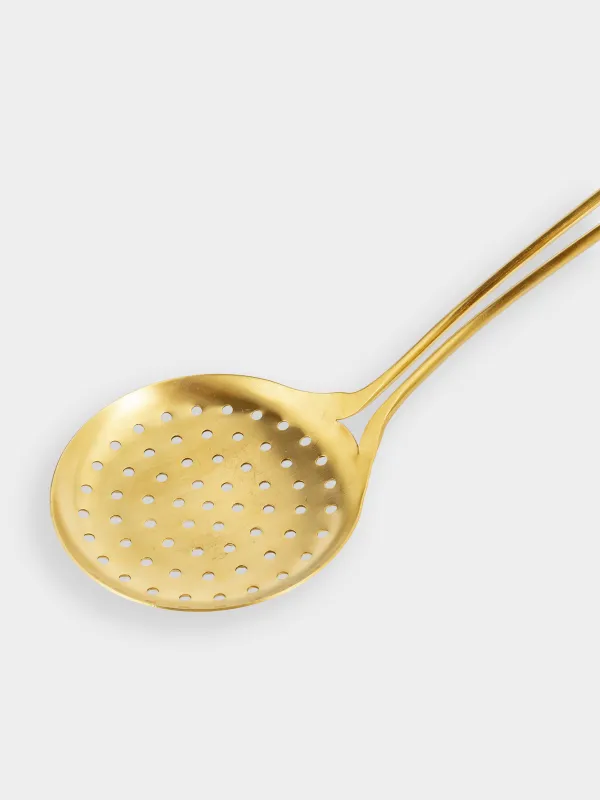 Skimmer, 37 cm, steel, gold, Device gold, image-3