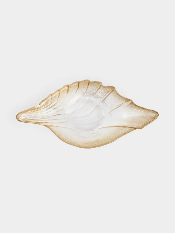 Dish, 22x12x5 cm, glass R, beige, Gradient, Shell, Seaside, image-2
