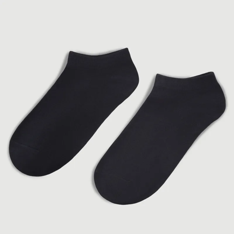 Men's socks, Size 39-42, cotton / polyester, black, Basic