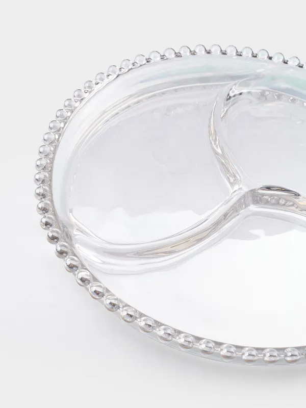 Menagerie, 23 cm, 3 otd, glass, round, mother-of-pearl, Moon, image-4
