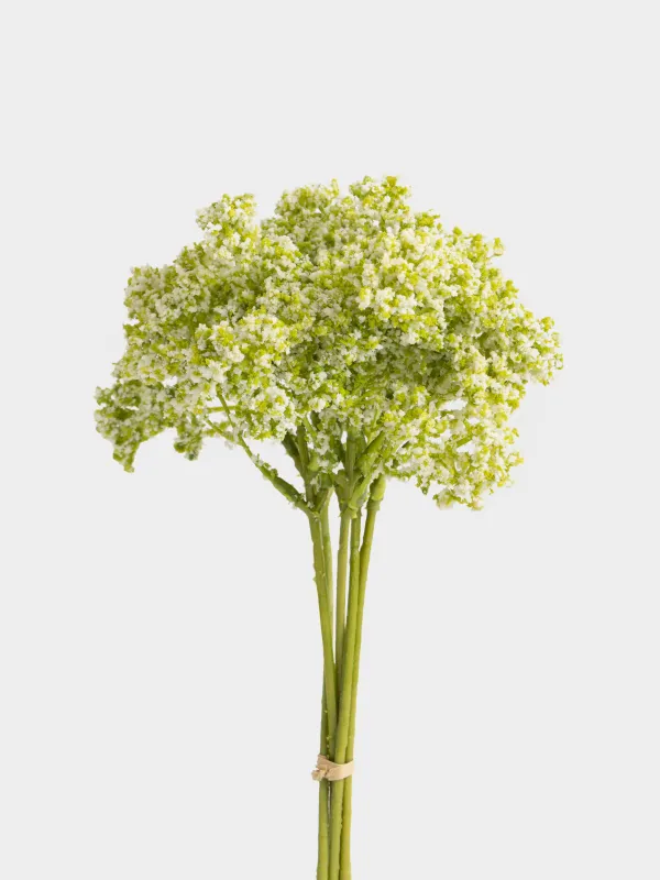 Decorative bouquet, 33 cm, polyester, White gypsophila, Flower garden, image-1