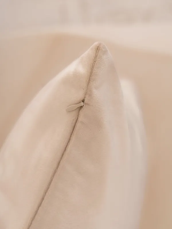 Decorative pillow, 45x45, corduroy, gray-brown, Sweet home, Scroll, image-5