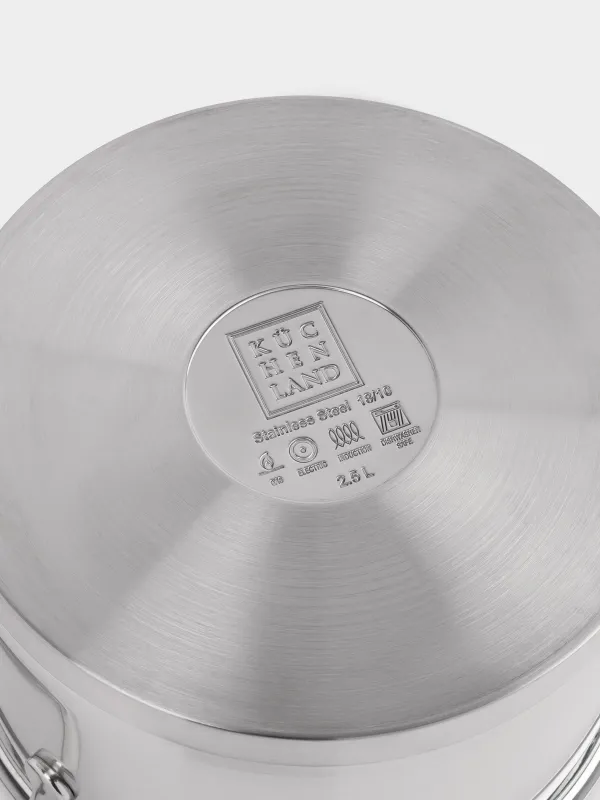 Pot with Lid, 18 cm, 2,5 l, Silver Stone, image-7