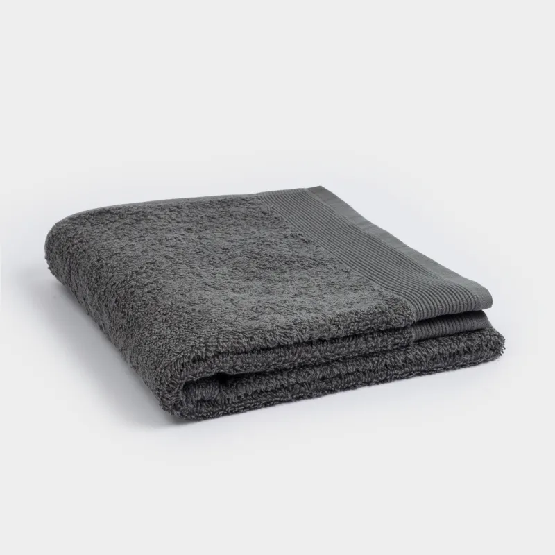 Towel, 50x90 cm, cotton, grey, Vari cotton, image-1