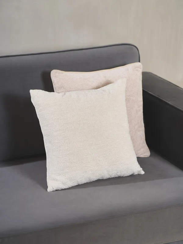 Decorative pillow, 45x45 cm, velvet, milky, Velvet, image-2