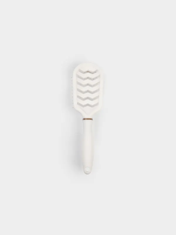 Hair massage comb, 23 cm, plastic, beige, Alini, image-1