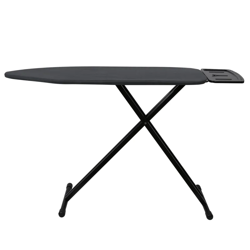 Ironing board, 38x122 cm, metal / cotton, dark grey, Compact Black