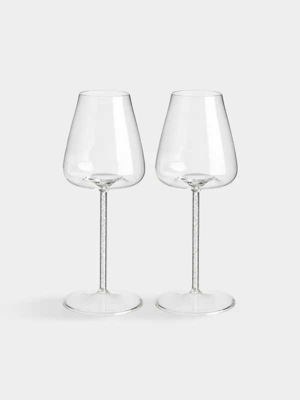 Drinking glass, 450 ml, 2 pcs, glass / rhinestones, Sorento crystal, image-0