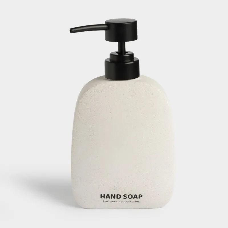 Liquid soap dispenser, 160 ml, cement / plastic, Sand, Severe