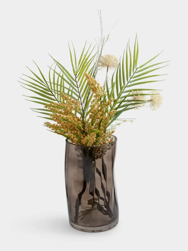 Flower vase, 25 cm, glass, color, Brinicle, image-4