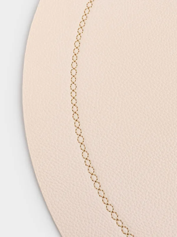 Placemat, 38 cm, PVC, round, beige, Rock, image-2