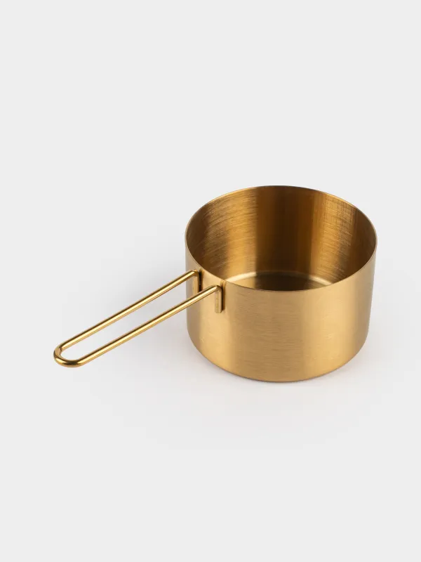 Measuring spoon, 250 ml, steel, golden, Device gold, image-1