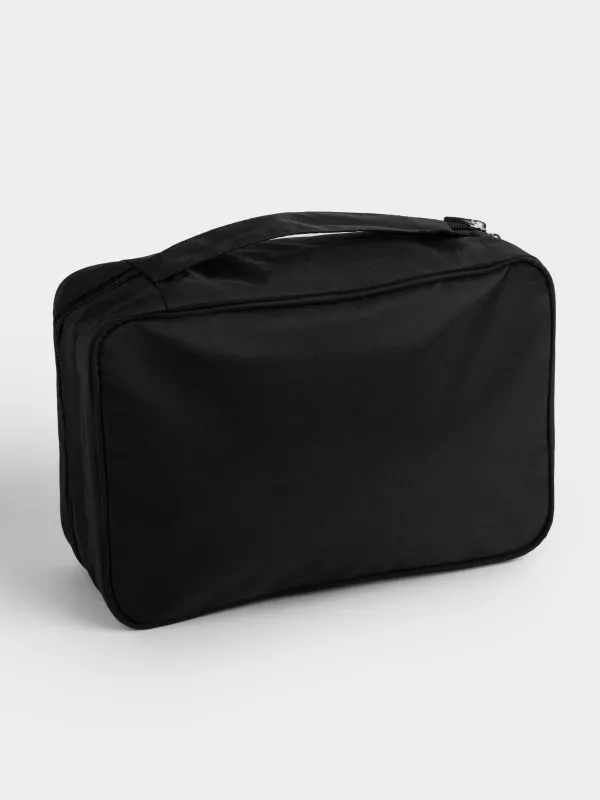 Travel cosmetic bag, 27x18 cm, polyester, black, Easy Travel, image-2
